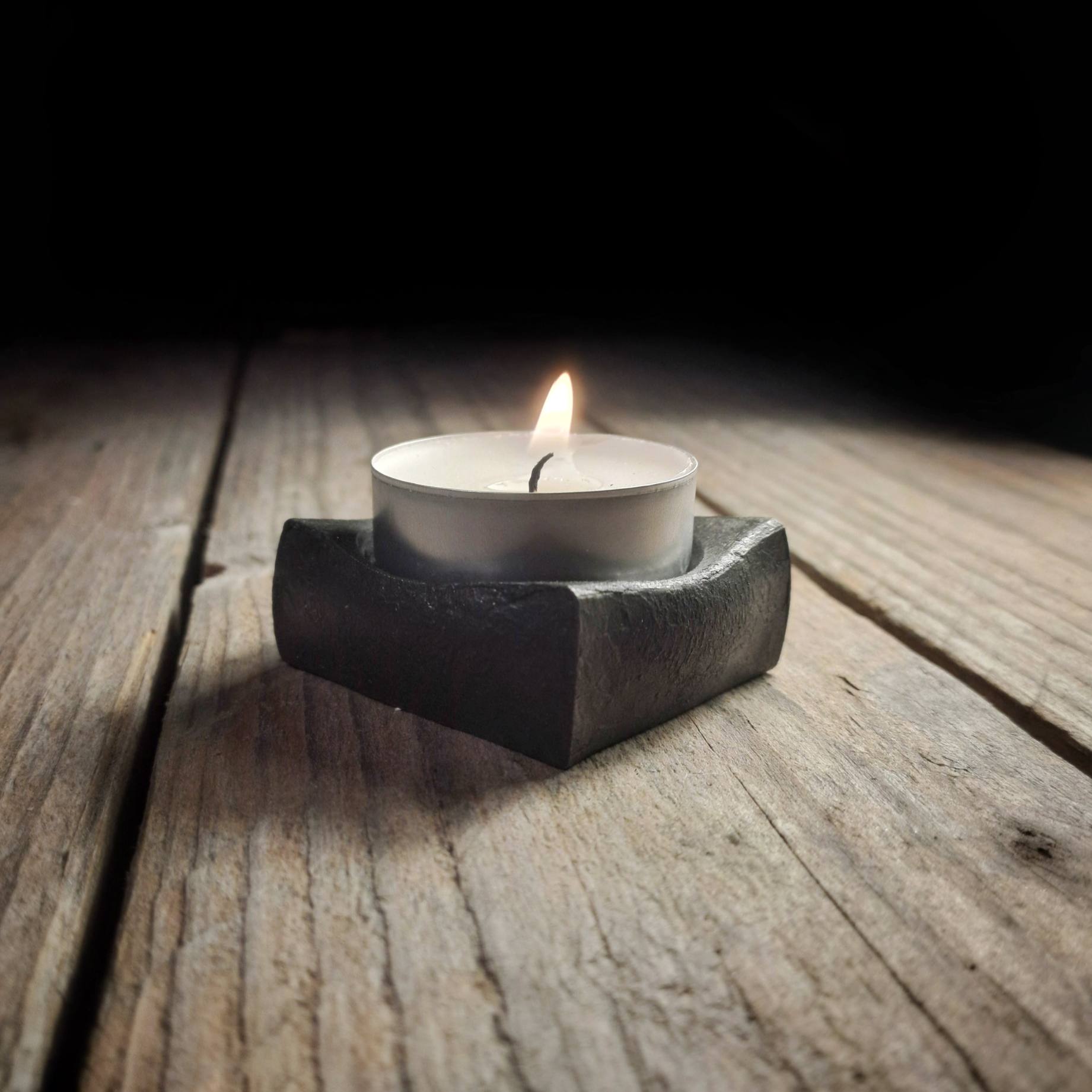 Rustic tea light holders