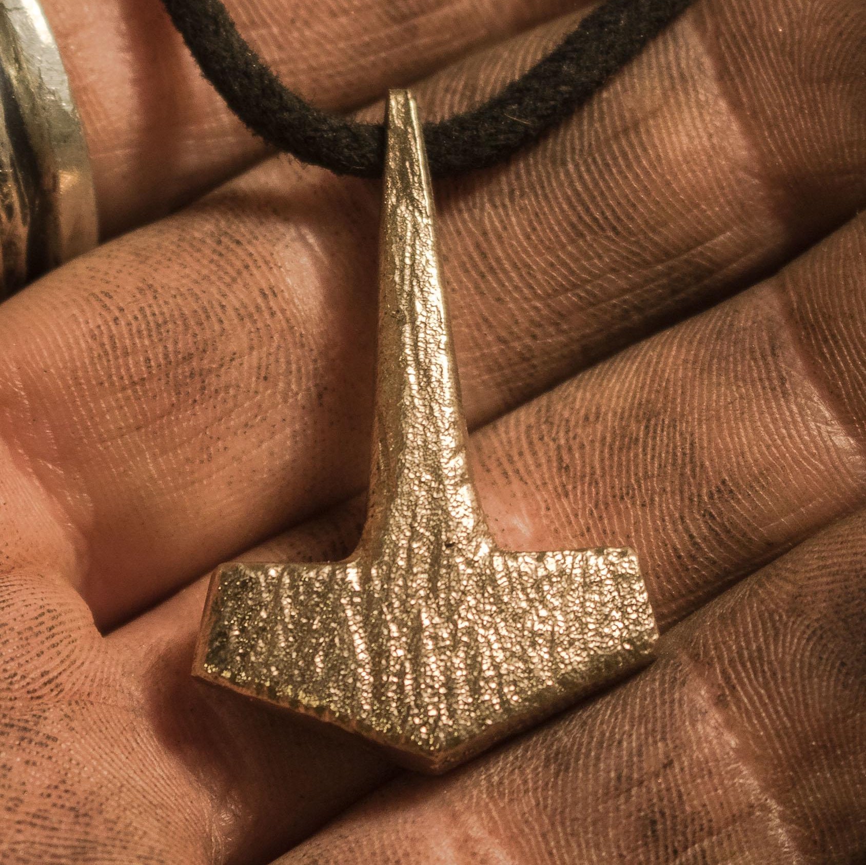 bronze casted hammer of thor