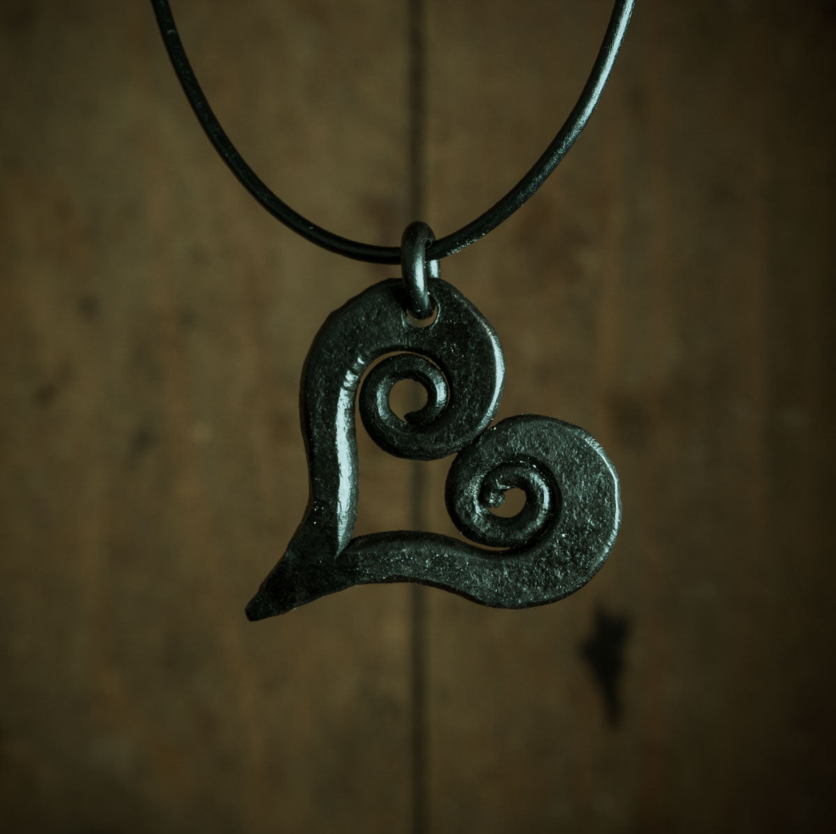iron heart pendant