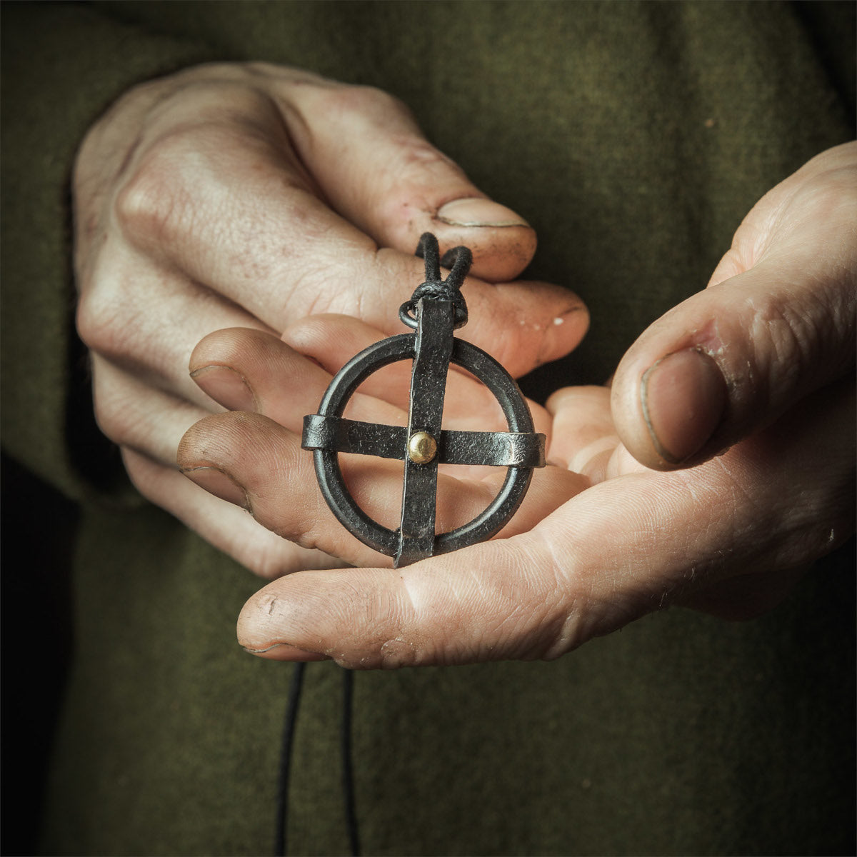 viking pendant, a sun cross
