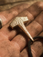 bronze mjolnir necklace pendant