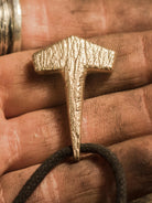 bronze thors hammer necklace