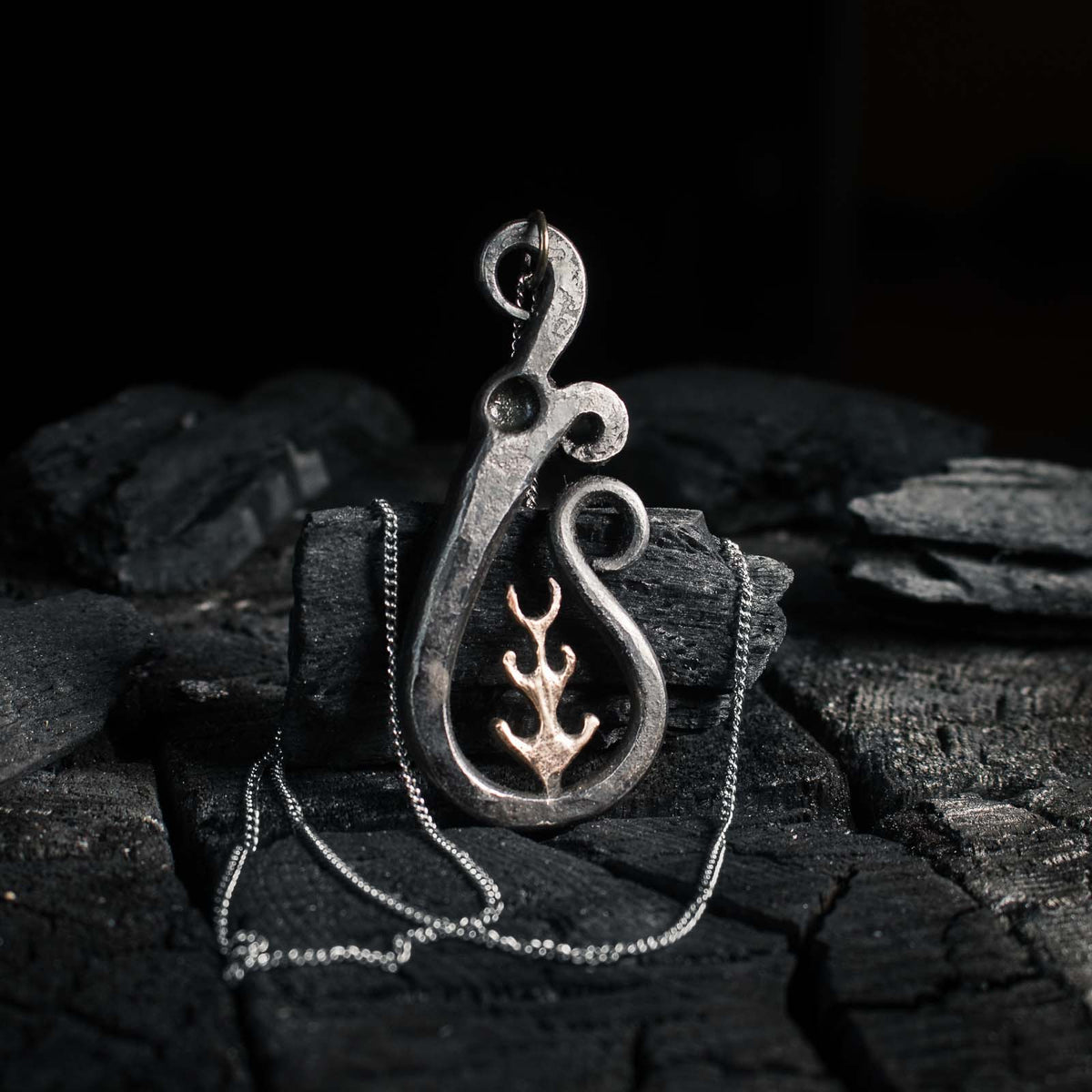 Serpent necklace tree of life