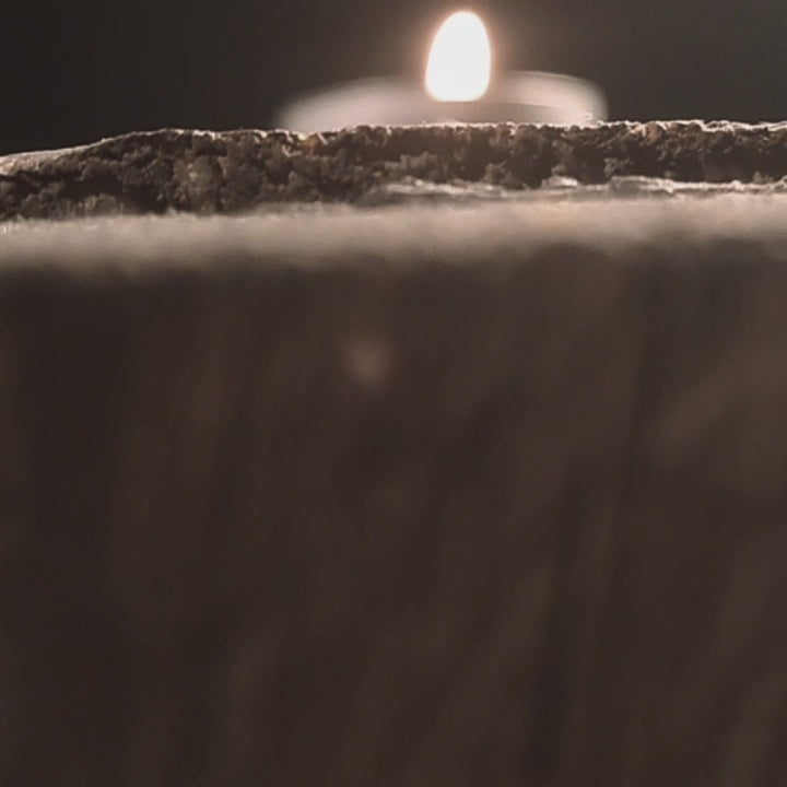 Rustic tea light holders