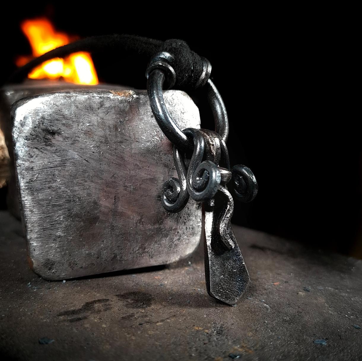 völva pendant in forge