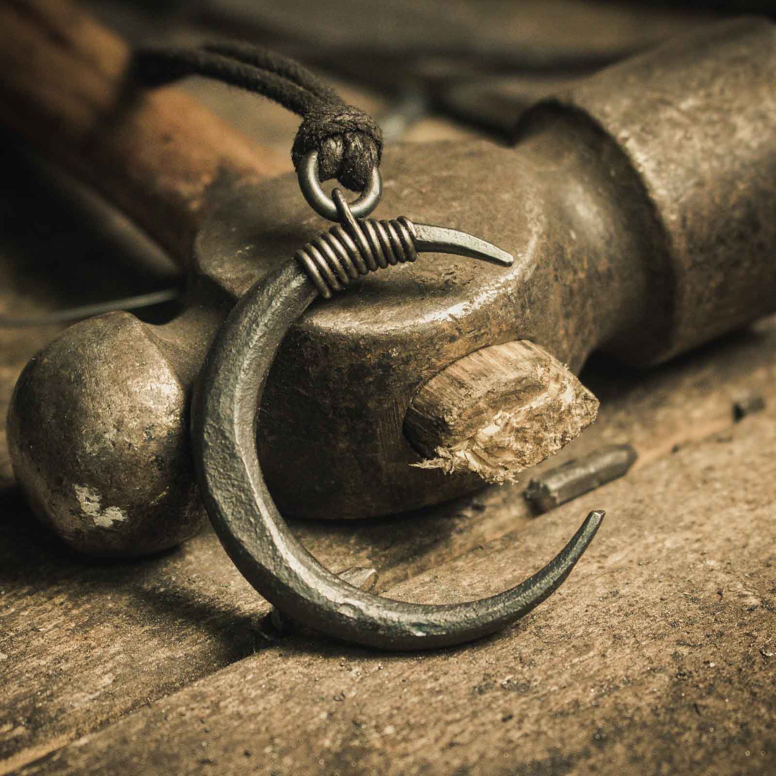 Gothic Crescent Pendant